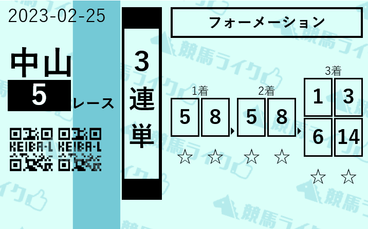 競馬ライク　有料情報　買い目