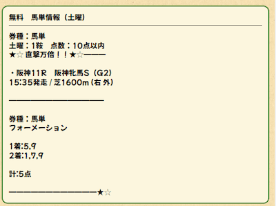 カチカク　無料予想