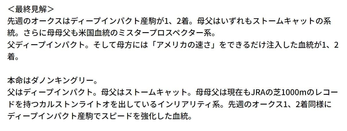 競馬放送局　細かな見解とともに予想を提供