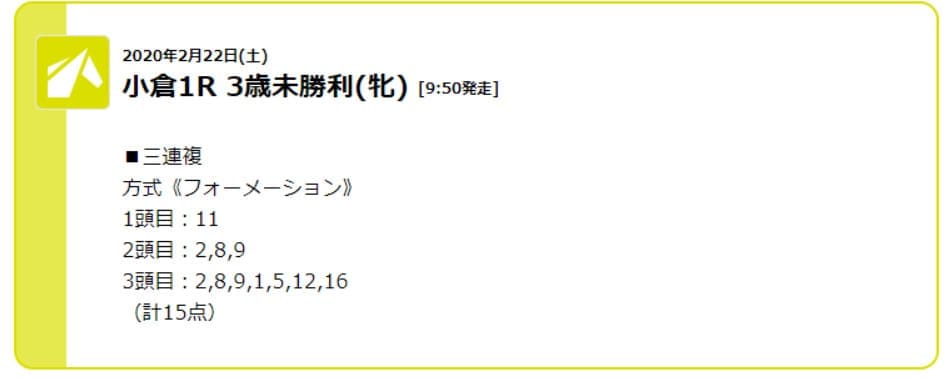 うまサプリ　無料予想