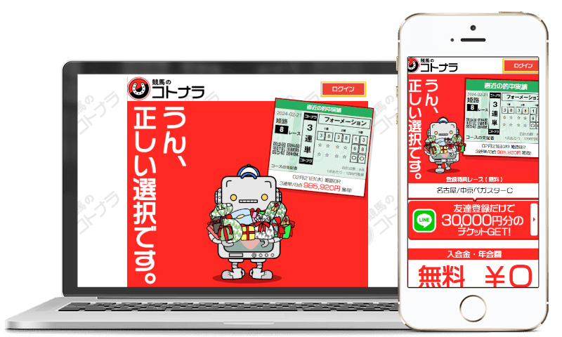 競馬のコトナラのスクリーンショット画像