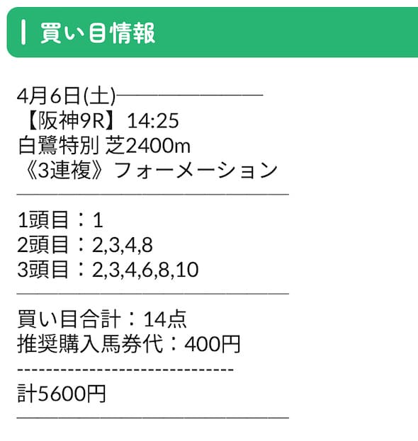 neos　無料予想